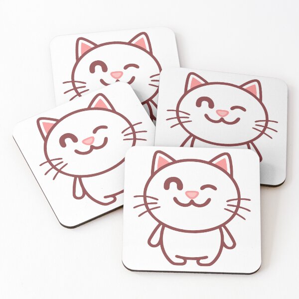 Item preview, Minimalist Cartoon Illustration of a Winking Black Cat designed and sold by Creative88Art.