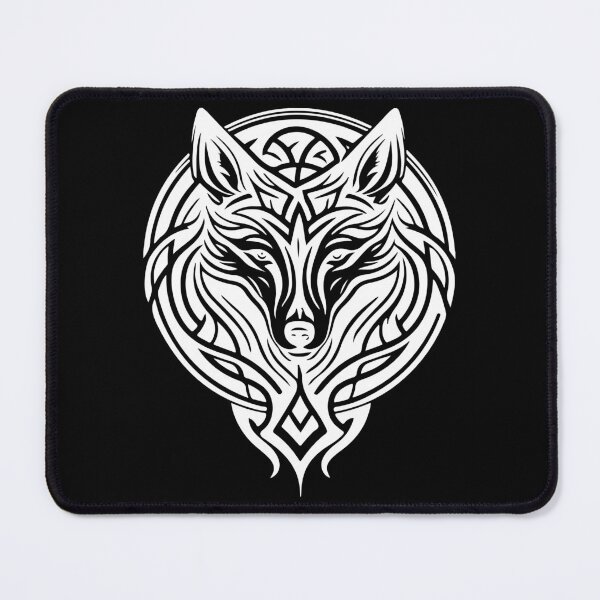 Item preview, Female Wolf Head Norse Style Tee designed and sold by fizzytees.