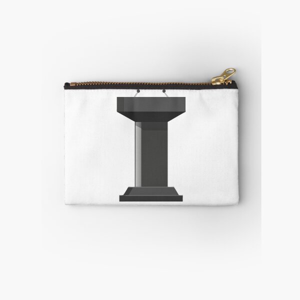Item preview, Modern Black Podium with Microphones Against Black Background designed and sold by Creative88Art.