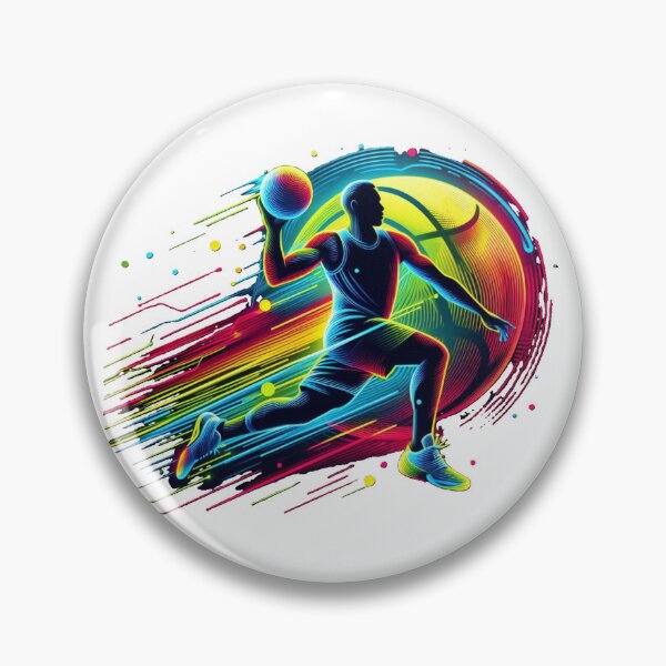 Item preview, A silhouette of a basketball player in motion designed and sold by VladisWorld.