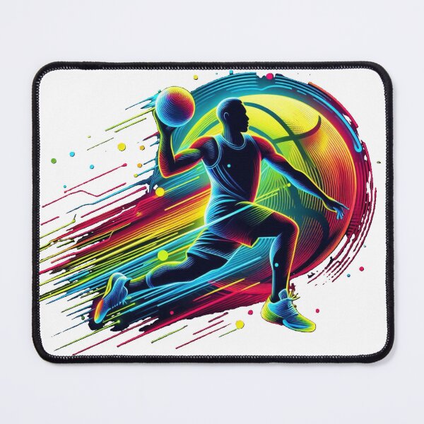 Item preview, A silhouette of a basketball player in motion designed and sold by VladisWorld.