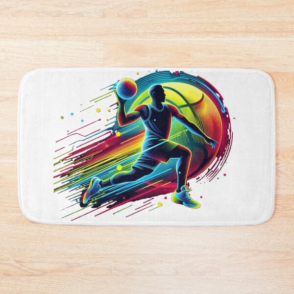 Item preview, A silhouette of a basketball player in motion designed and sold by VladisWorld.