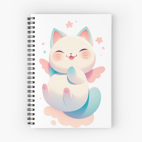 Item preview, Floating Angel Cat - Whimsical Pastel Fantasy Art designed and sold by DKRPalette.