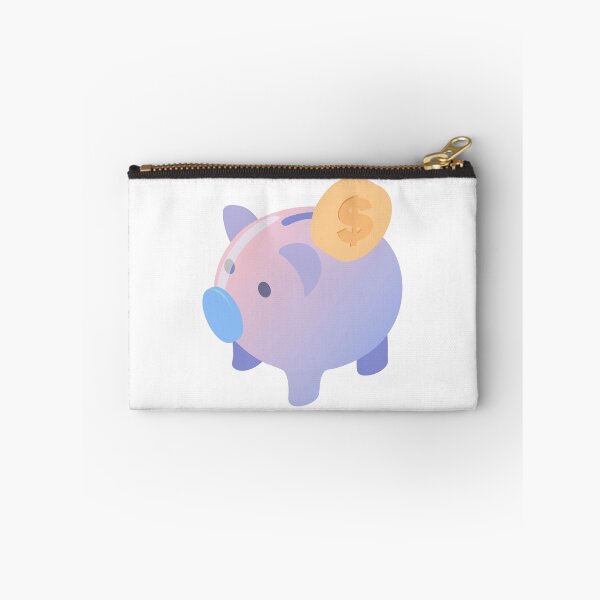 Item preview, Gradient Piggy Bank with Coin on Black Background designed and sold by Creative88Art.