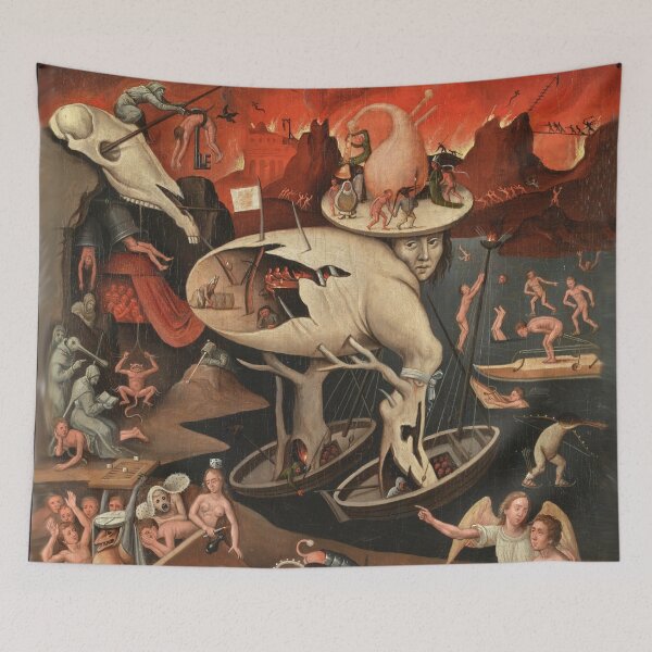 Item preview, Visio Tondali, A Hellscape painting by Hieronymus Bosch, XV century designed and sold by Vintage Designs +.