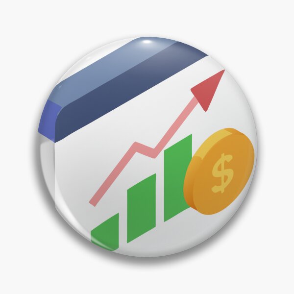 Item preview, Graphic of Financial Growth Chart with Dollar Coin and Arrow designed and sold by Creative88Art.