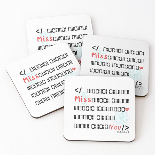 Item preview, Binary Number​ Miss​ you​ Love​ Computer​ designed and sold by PDshop1.