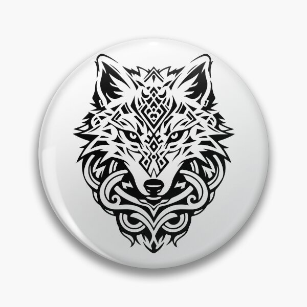 Item preview, Wolf Head Norse Style Tee designed and sold by fizzytees.