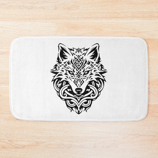 Item preview, Wolf Head Norse Style Tee designed and sold by fizzytees.