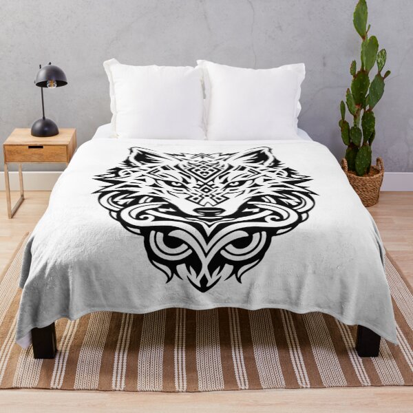 Item preview, Wolf Head Norse Style Tee designed and sold by fizzytees.