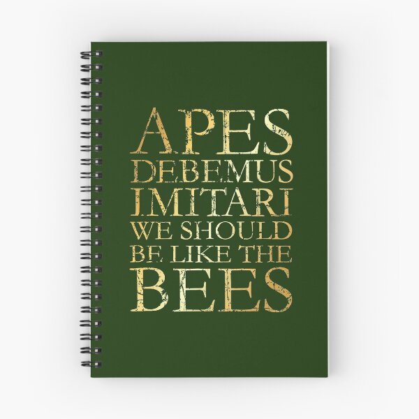 Item preview, Apes Debemus Imitari - We Should Be Like The Bees (Ancient Gold) designed and sold by theshirtshops.