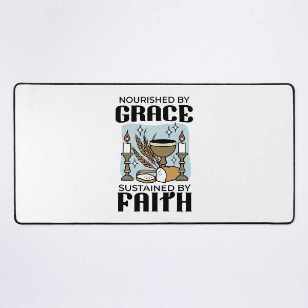 Item preview, Nourished by Grace, Sustained by Faith – Christian Art designed and sold by FlinArt.