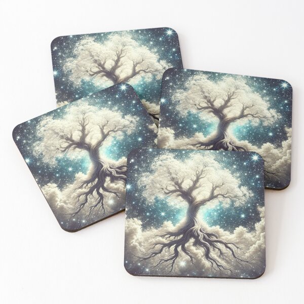 Item preview, Celestial Tree of Life | Cosmic Fantasy Art | Mystical Nature Design designed and sold by Epic--Art.