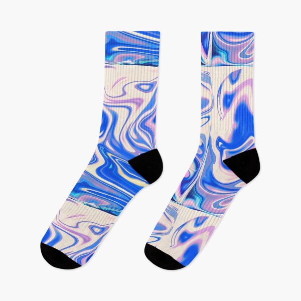Item preview, Abstract dynamic wavy patterns in blue and pink designed and sold by SoniArt258.