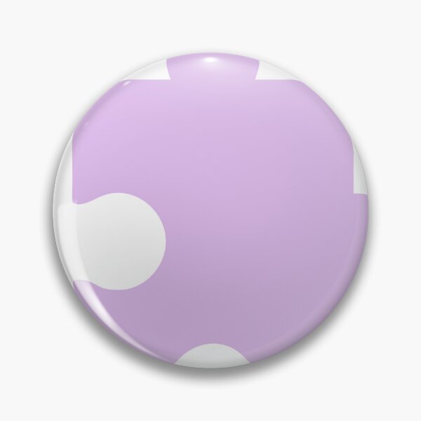 Item preview, Single Purple Puzzle Piece with Rounded Design on Black Background designed and sold by Creative88Art.