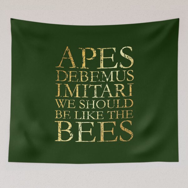 Item preview, Apes Debemus Imitari - We Should Be Like The Bees (Ancient Gold) designed and sold by theshirtshops.