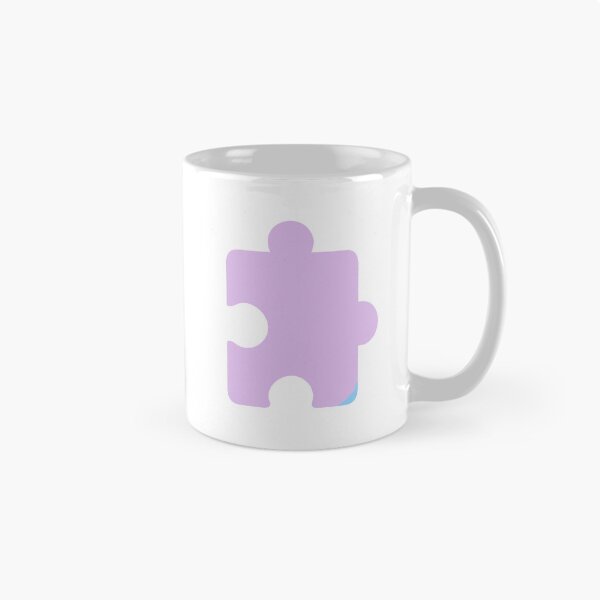 Item preview, Single Purple Puzzle Piece with Rounded Design on Black Background designed and sold by Creative88Art.