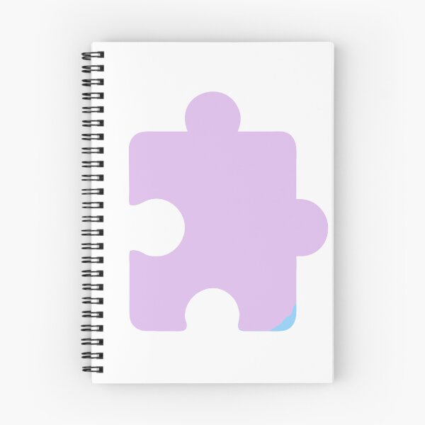 Item preview, Single Purple Puzzle Piece with Rounded Design on Black Background designed and sold by Creative88Art.