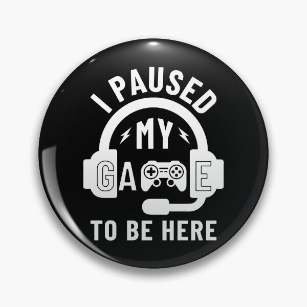 Artikelvorschau, I Paused MY Game to be Here Gamer Headset entworfen und verkauft von MEMES-GER.