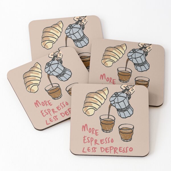 Item preview, More expresso Less Depresso | Coffe Expresso Lovers designed and sold by girlstrend.