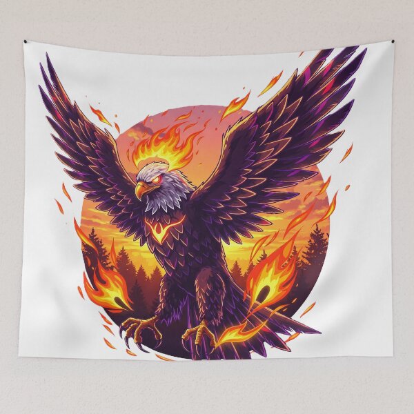 Item preview, Eagle in fire designed and sold by snow7767.