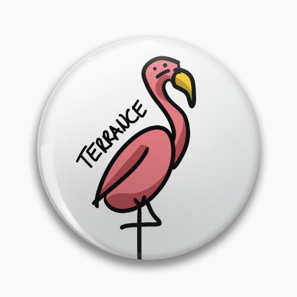 Item preview, Terrance - Grumpy Cute Flamingo designed and sold by …and other places.