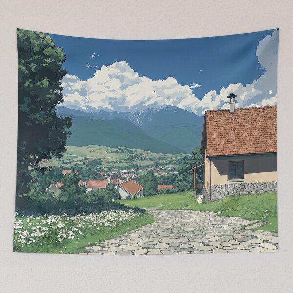 Item preview, North Macedonia landscape | Anime style designed and sold by ComicsFactory.