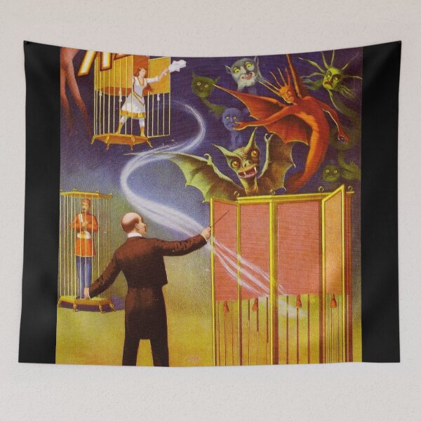 Item preview, Kellars Vintage Magic Magician Illusionist Poster art designed and sold by Vintage Designs +.