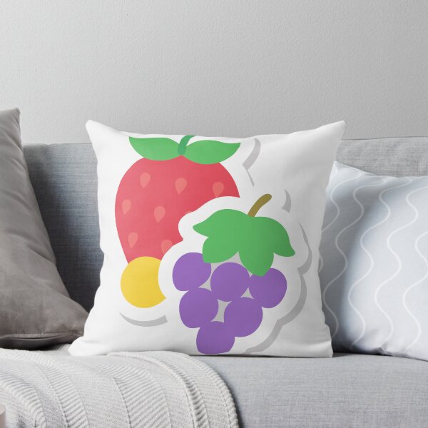 Item preview, Cartoon Illustration of Strawberry and Grapes on Black Background designed and sold by Creative88Art.