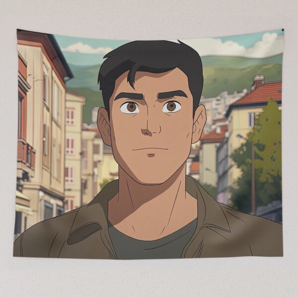 Item preview, North Macedonian man | Anime style designed and sold by ComicsFactory.
