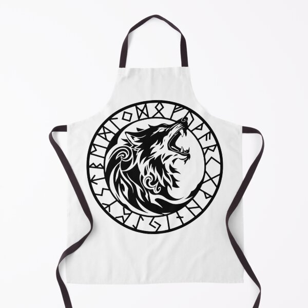 Item preview, Howling Wolf with Vegvisir - Norse Protection Tee designed and sold by fizzytees.