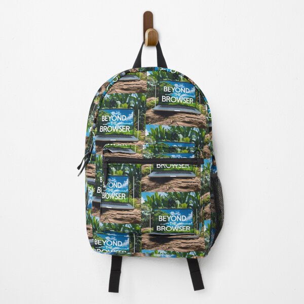 Item preview, Beyond the Browser: Closed Laptop with Vibrant Outdoor Scene designed and sold by zoughlal.