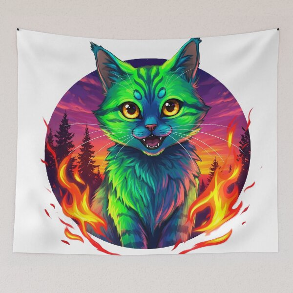 Item preview, Cat in forest designed and sold by snow7767.