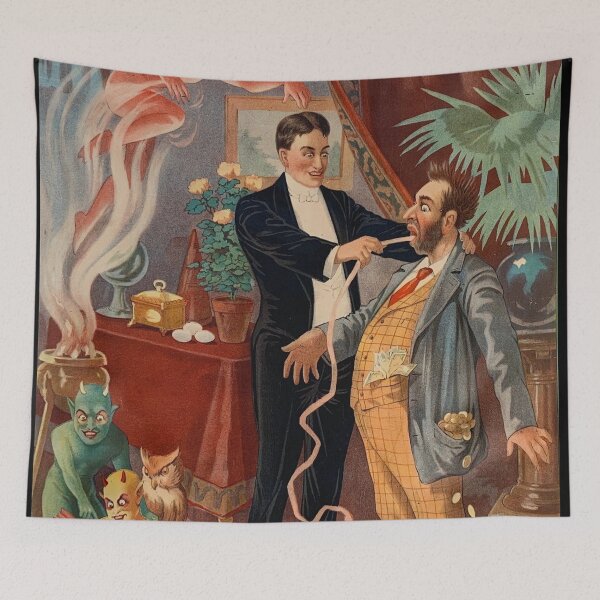 Item preview, Vintage Magic Illusionist Poster art designed and sold by Vintage Designs +.