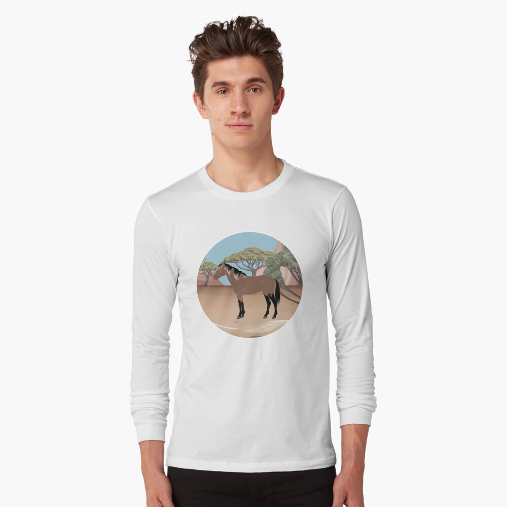 Aperçu de l'œuvre T-shirt manches longues créée et vendue par WebEquitation.