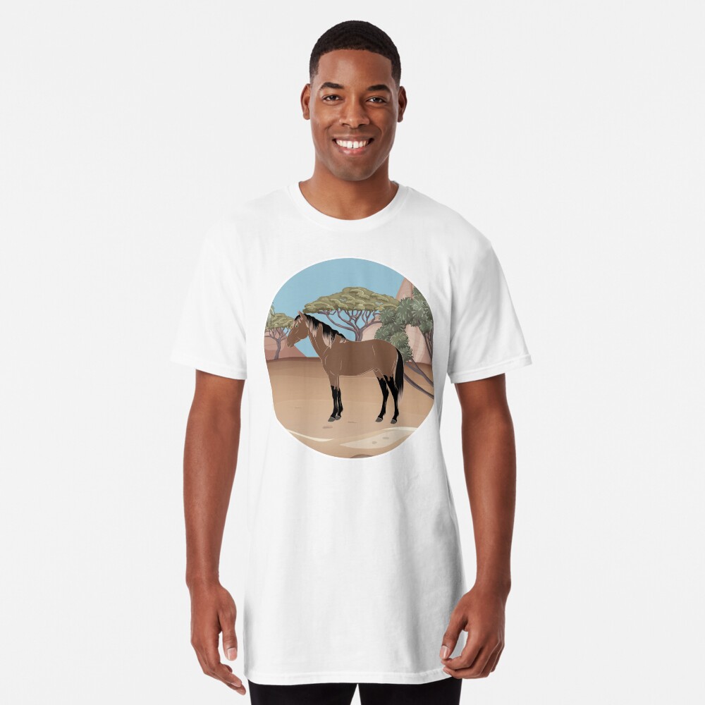 Aperçu de l'œuvre T-shirt long créée et vendue par WebEquitation.