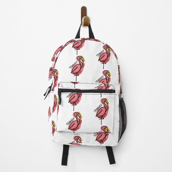 Item preview, Terrance - Grumpy Cute Flamingo (overprint) designed and sold by …and other places.