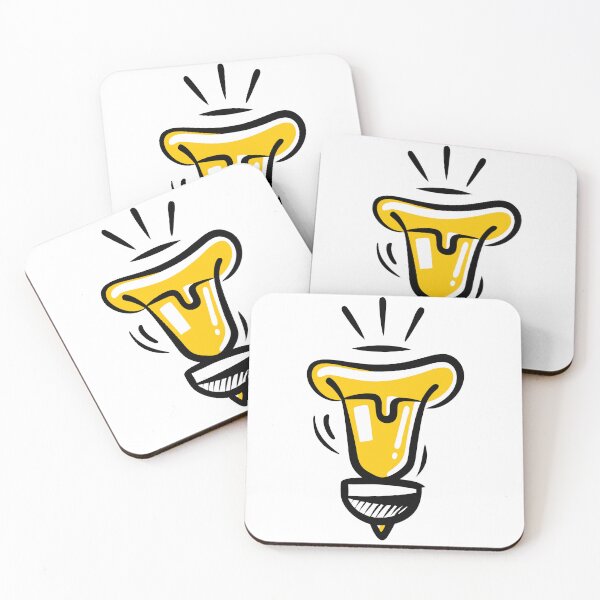 Item preview, Minimalist Yellow Bull Head Design with Dripping Effect designed and sold by Creative88Art.