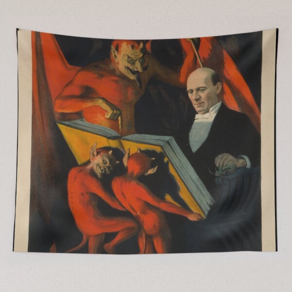 Item preview, Kellar Vintage magic magician illusionist poster art designed and sold by Vintage Designs +.