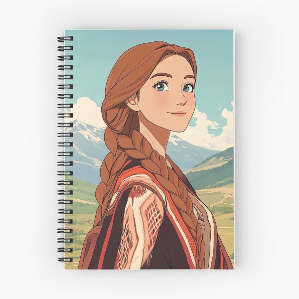 Item preview, North Macedonian woman | Anime style designed and sold by ComicsFactory.