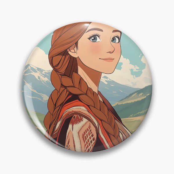 Item preview, North Macedonian woman | Anime style designed and sold by ComicsFactory.
