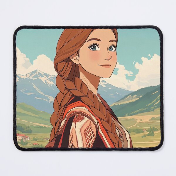 Item preview, North Macedonian woman | Anime style designed and sold by ComicsFactory.