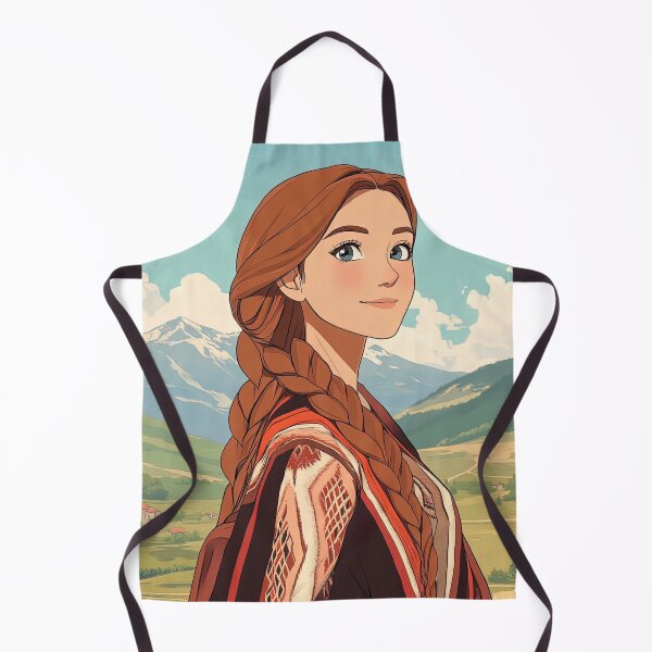 Item preview, North Macedonian woman | Anime style designed and sold by ComicsFactory.