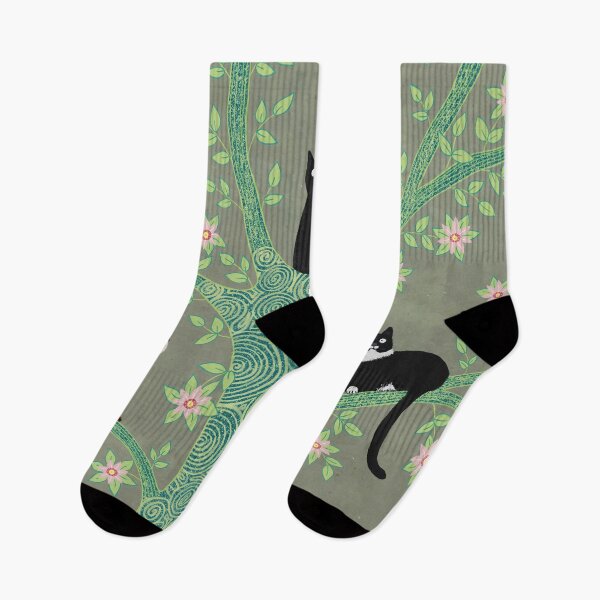 Item preview, Three adventurous cats in a blossom tree designed and sold by ManonElmendorp.