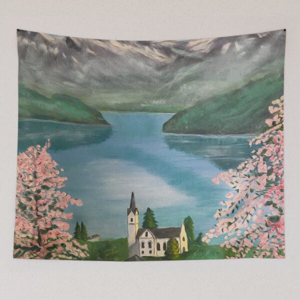Item preview, European Mountain influence Alpine Scene Photo Remake designed and sold by Craig Kauzmann.