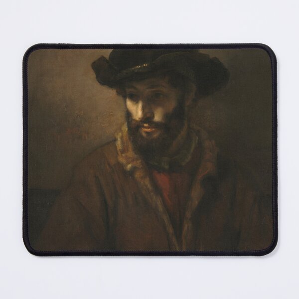 Item preview, A Bearded Man Wearing a Hat, c. 1655–60. Studio of Rembrandt van Rijn (Dutch, 1606–1669 designed and sold by Vintage Designs +.