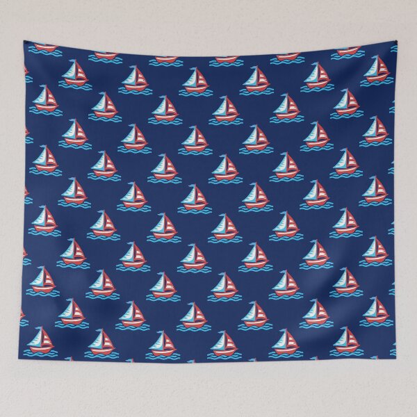 Item preview, Sailboat Pattern designed and sold by artemiscape.