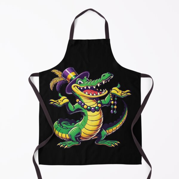 Item preview, Mardi Gras Alligator Beads Festive Fun designed and sold by LuminOrb.