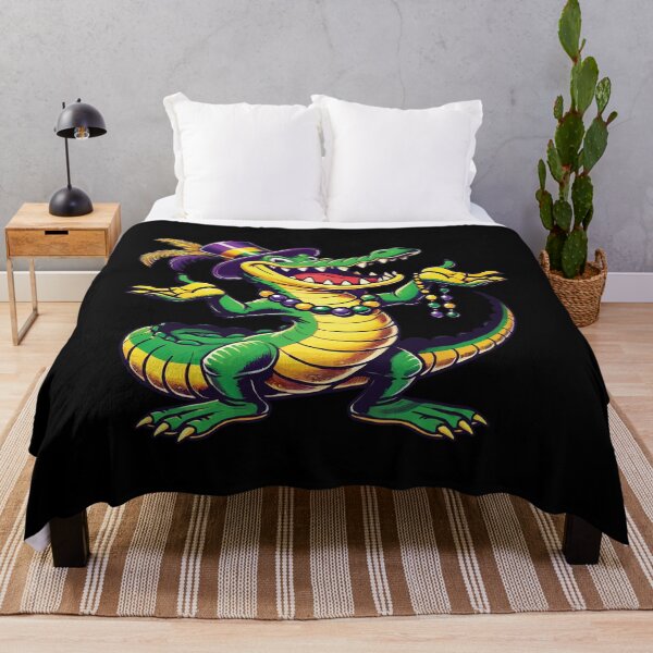 Item preview, Mardi Gras Alligator Beads Festive Fun designed and sold by LuminOrb.
