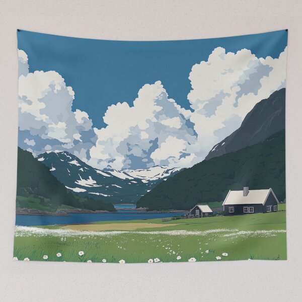 Item preview, Norway landscape | Anime style designed and sold by ComicsFactory.